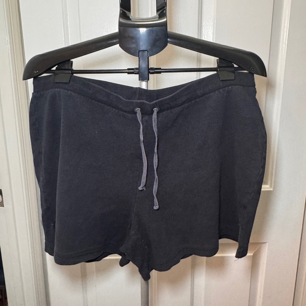 Derek Heart Black Drawstring Athletic Lounge Shorts